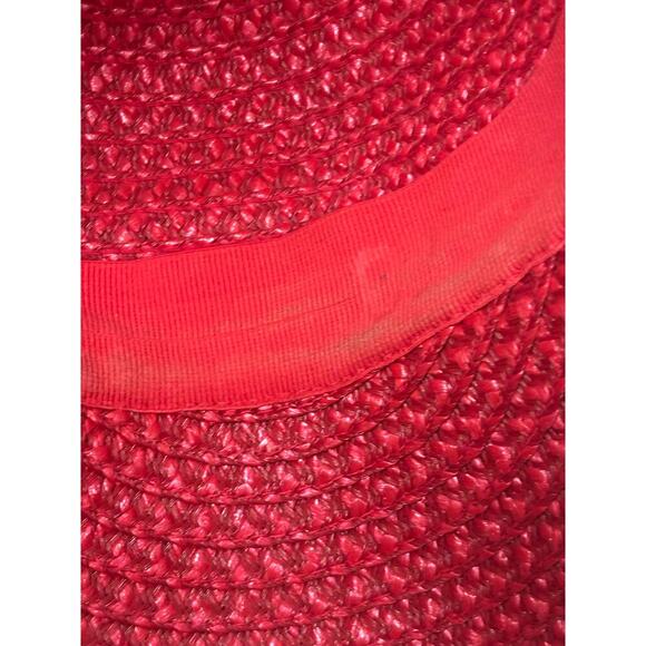 Eric Javits Mondo Woven Squishee Cap, red, resort, vacation, sporty, statement - Picture 8 of 8